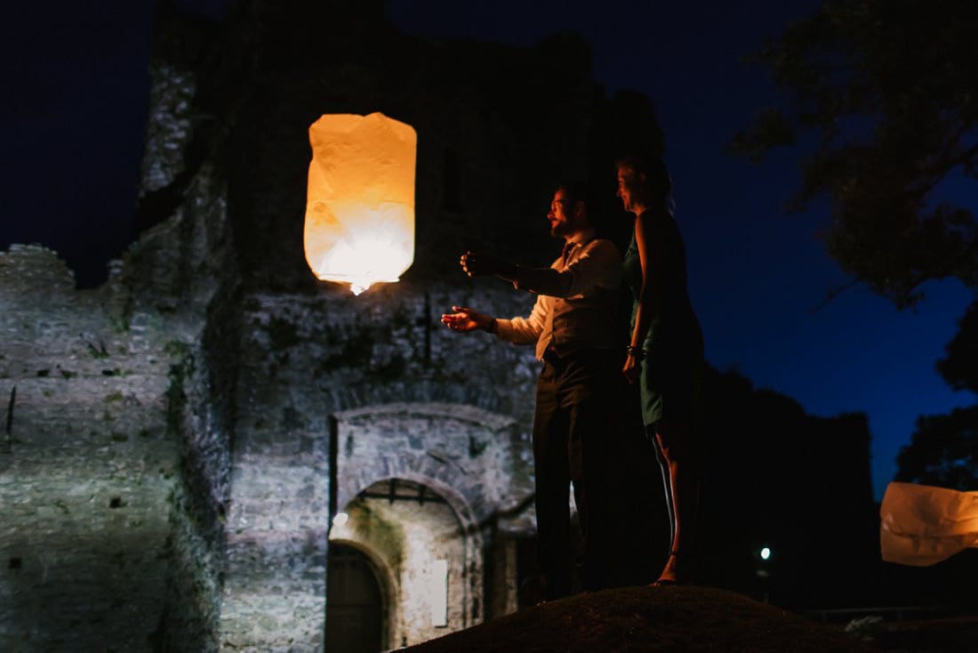 Manorbier Castle wedding, Wales