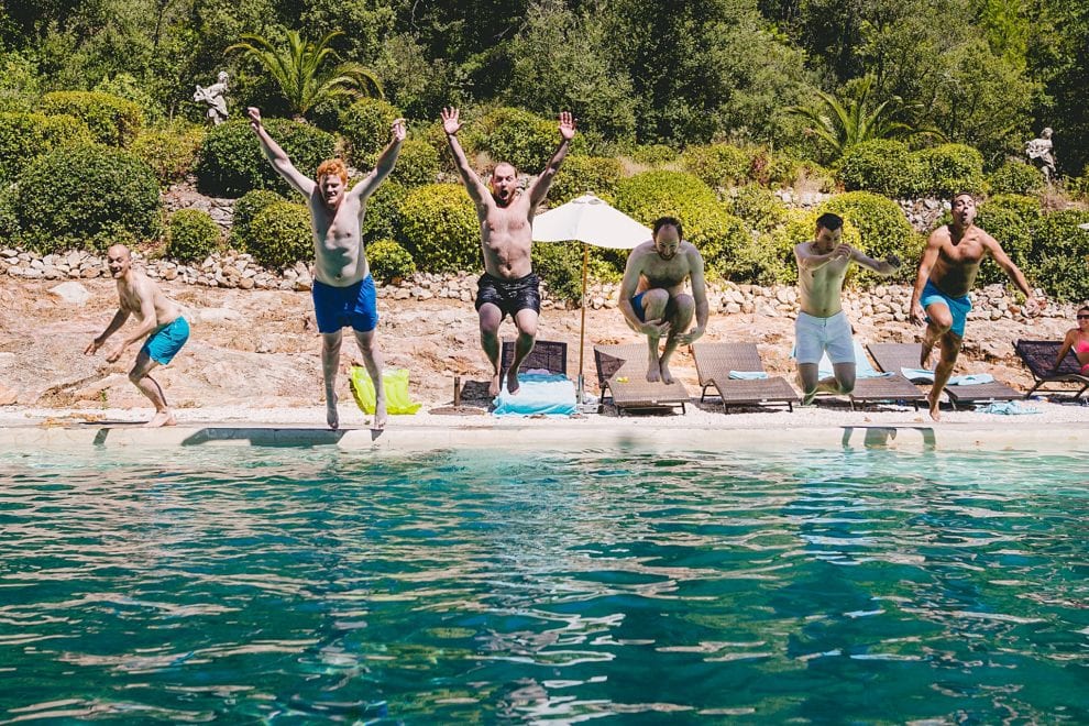 Pool time! Chateau Robernier Wedding Photography