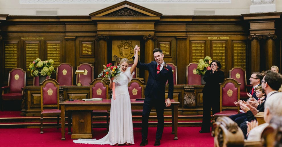 London Wedding Photograhy - Islington Town Hall and St Barts-95