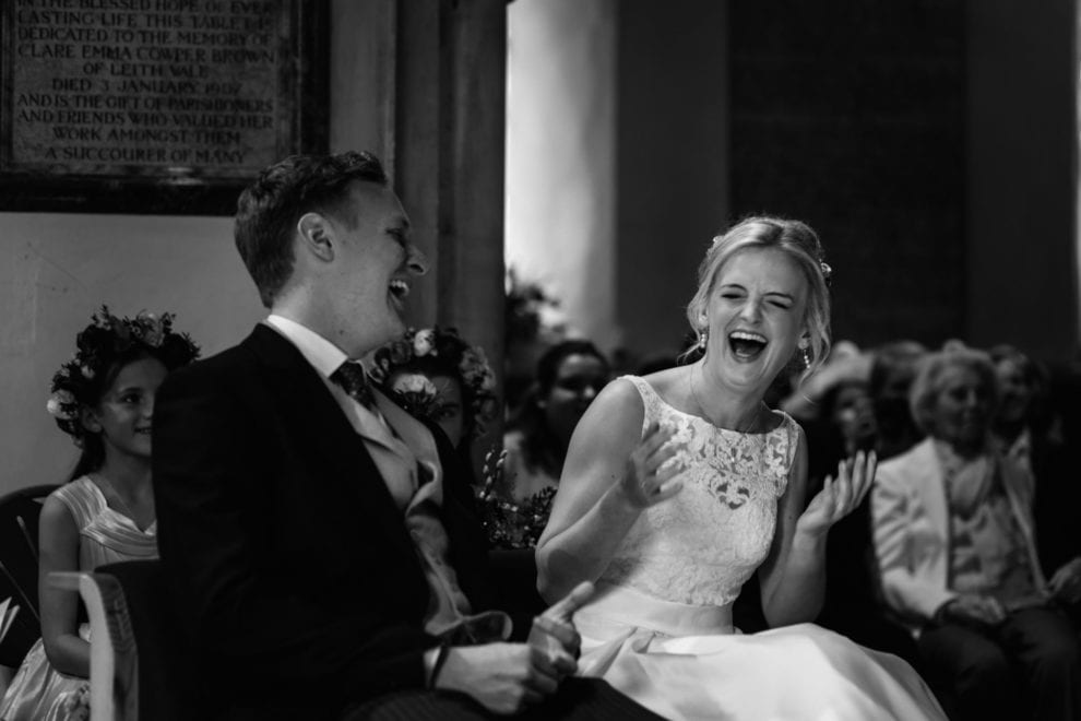 BEST wedding Photography 2017 - charlotte laughing at Gate Street Barn