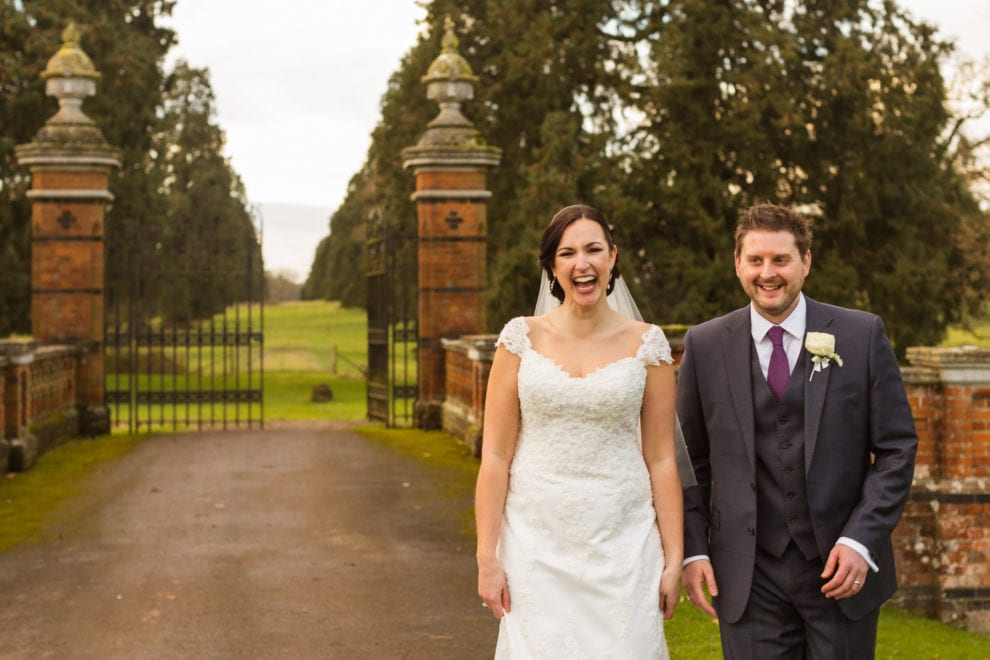 Alix and Dan by the gates at the Elvetham 4