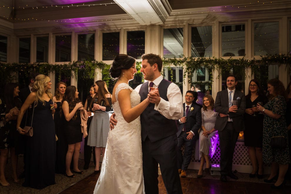 Alix and Dan's first dance at the Elvetham