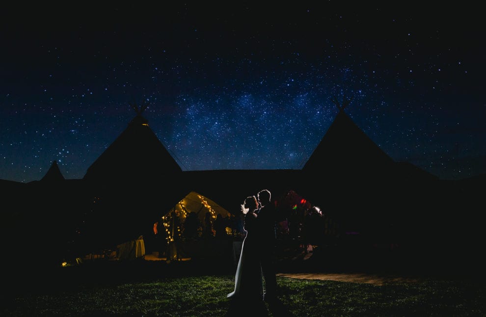 Emily and Matt Under the stars