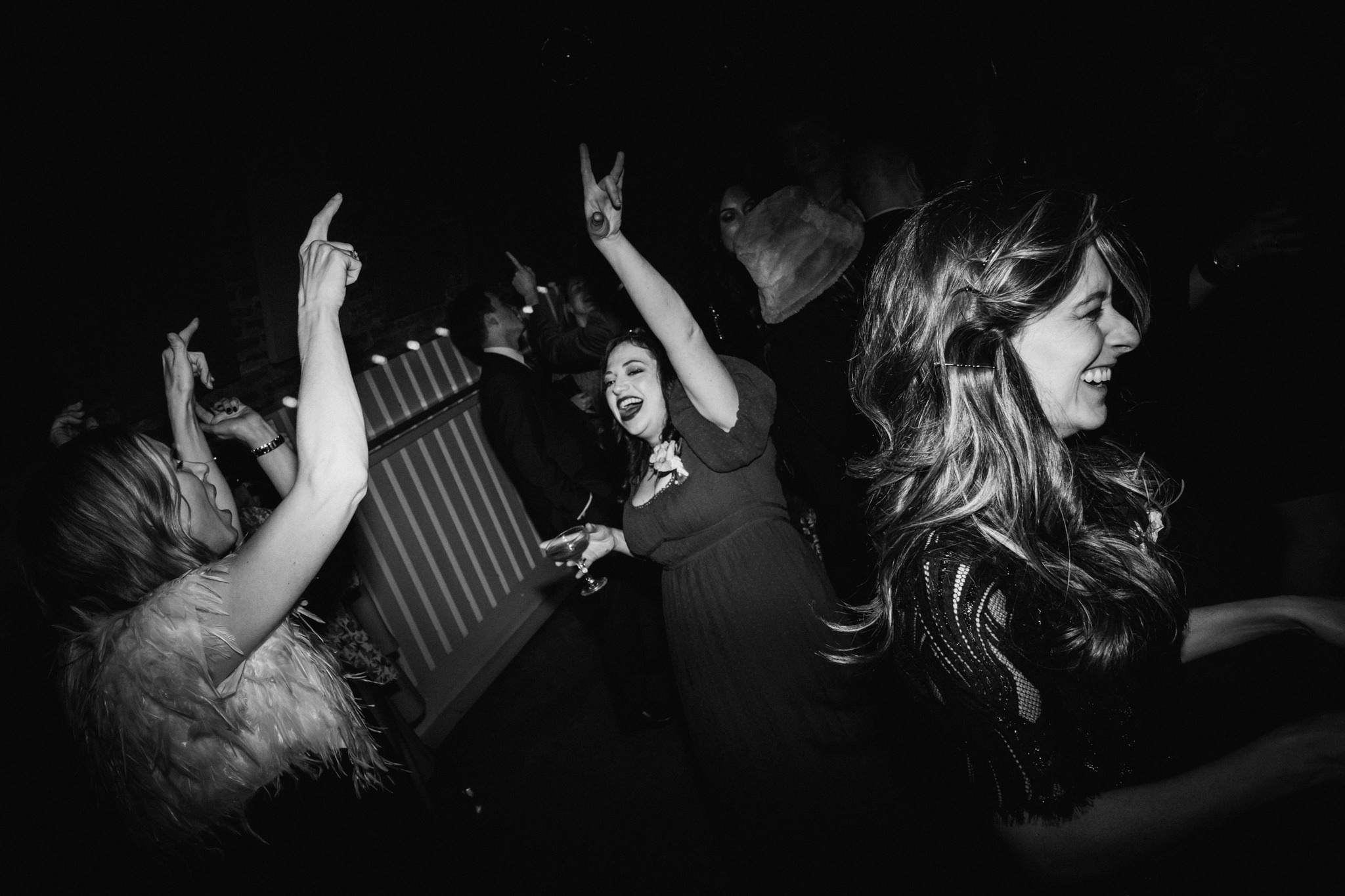 Dancing at AMP studios Peckham - The Asylum Chapel Wedding