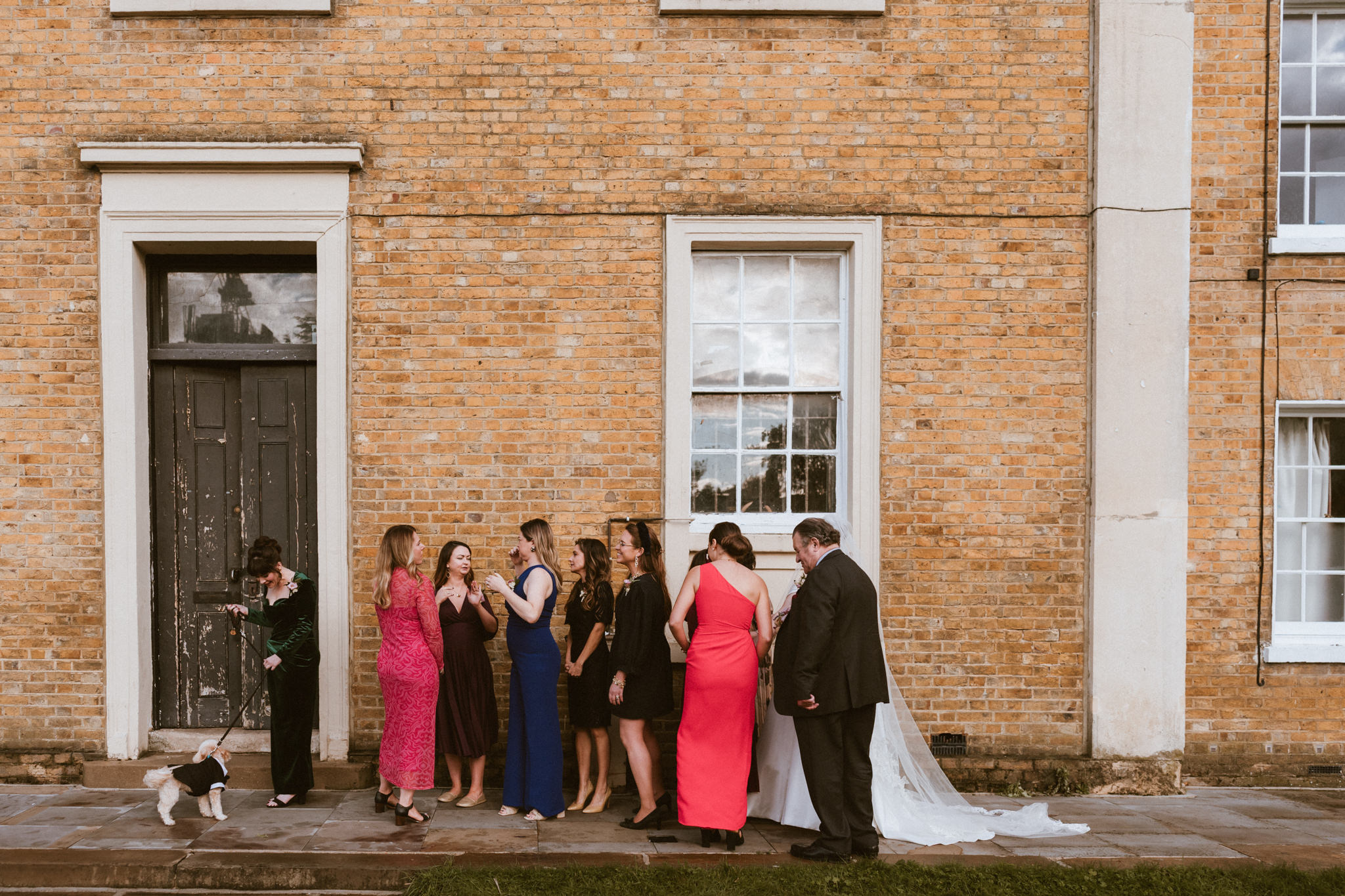 Bridal arrives for wedding at The Asylum Chapel