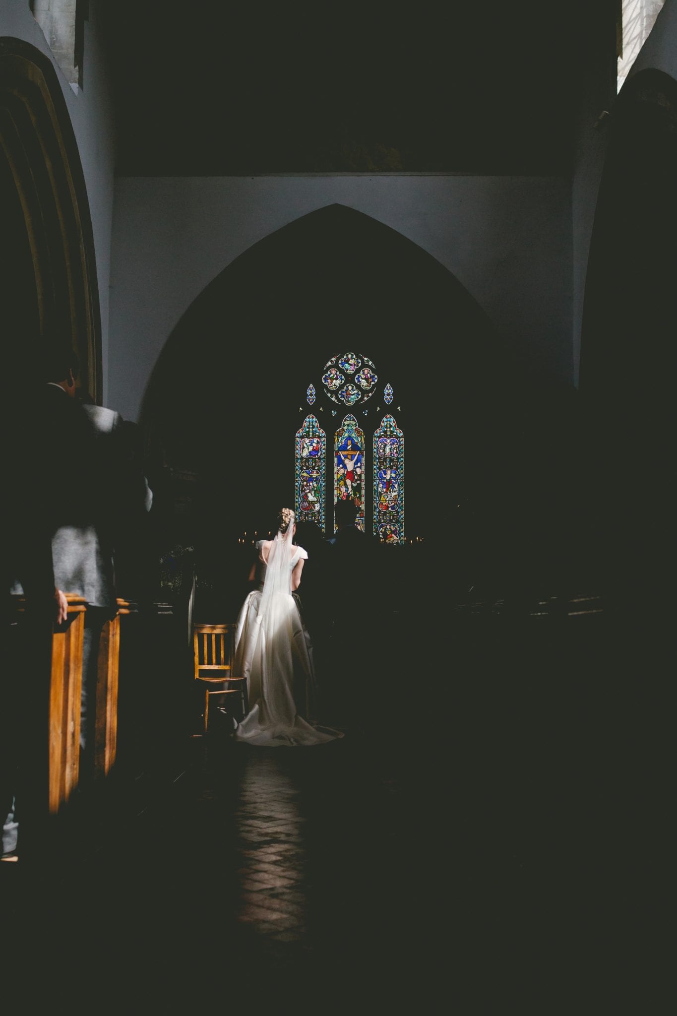 Light in the church wedding - Buckinghamshire Tipi Wedding Photography