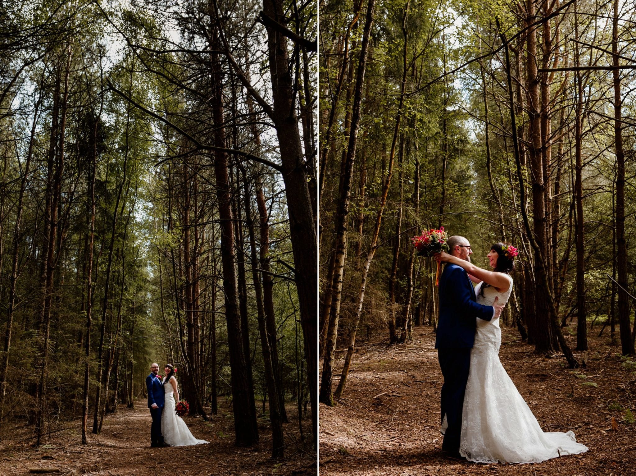 COUPLE POSING FOR PHOTOS AT RUSHMERE IN LEIGHTON BUZZARD - Leighton Buzzard Wedding Photographer