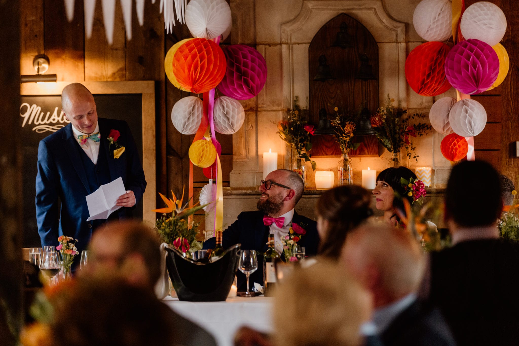 Best Man speech at a wedding at The Five Bells in Stanbridge - Leighton Buzzard Wedding Photography