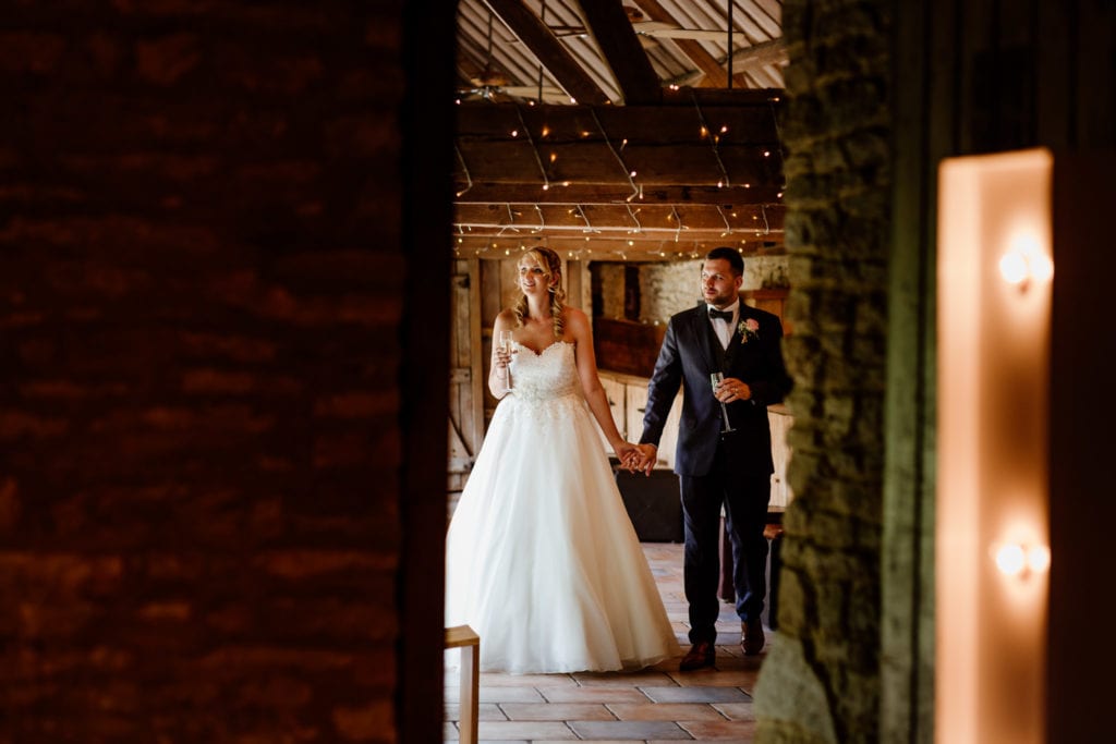 Just married at The Tythe Barn Launton, Oxfordshire Wedding Photography