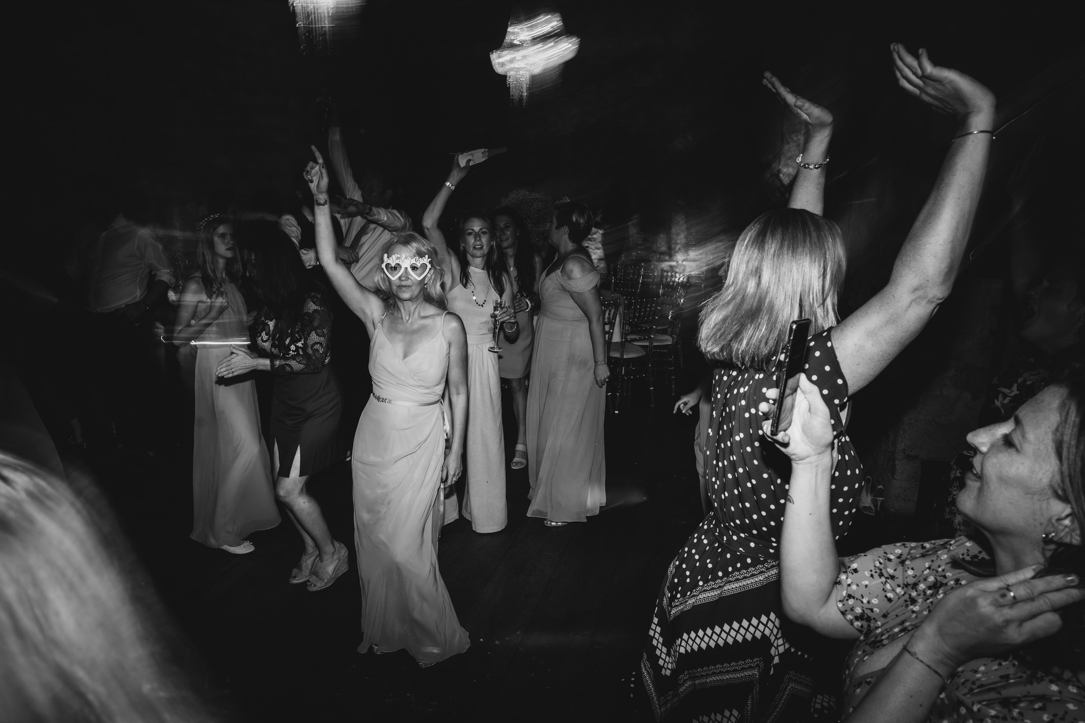 Guests dancing at Notley Abbey Wedding