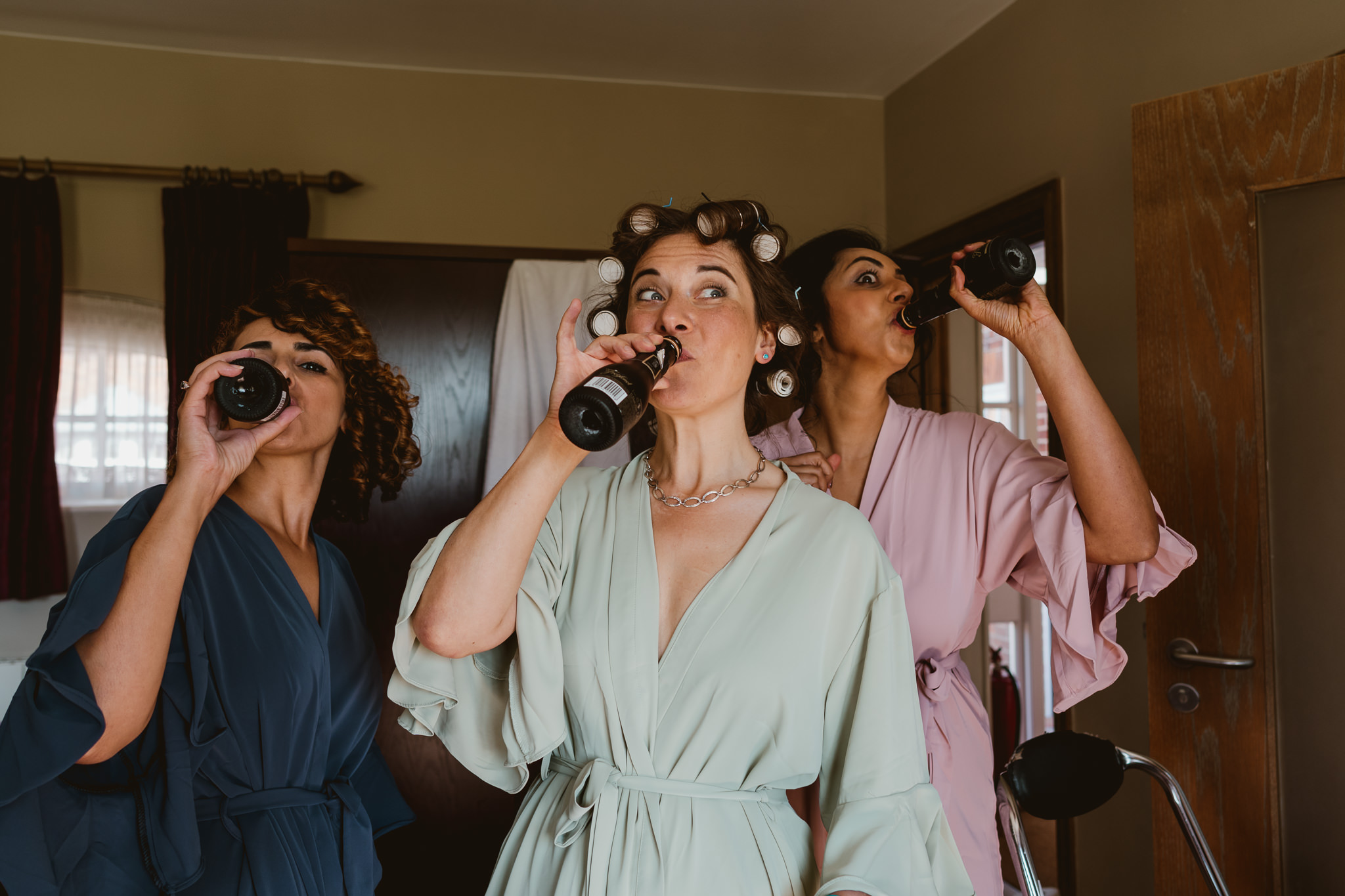 Getting ready at Chenies manor House, Buckinghamshire