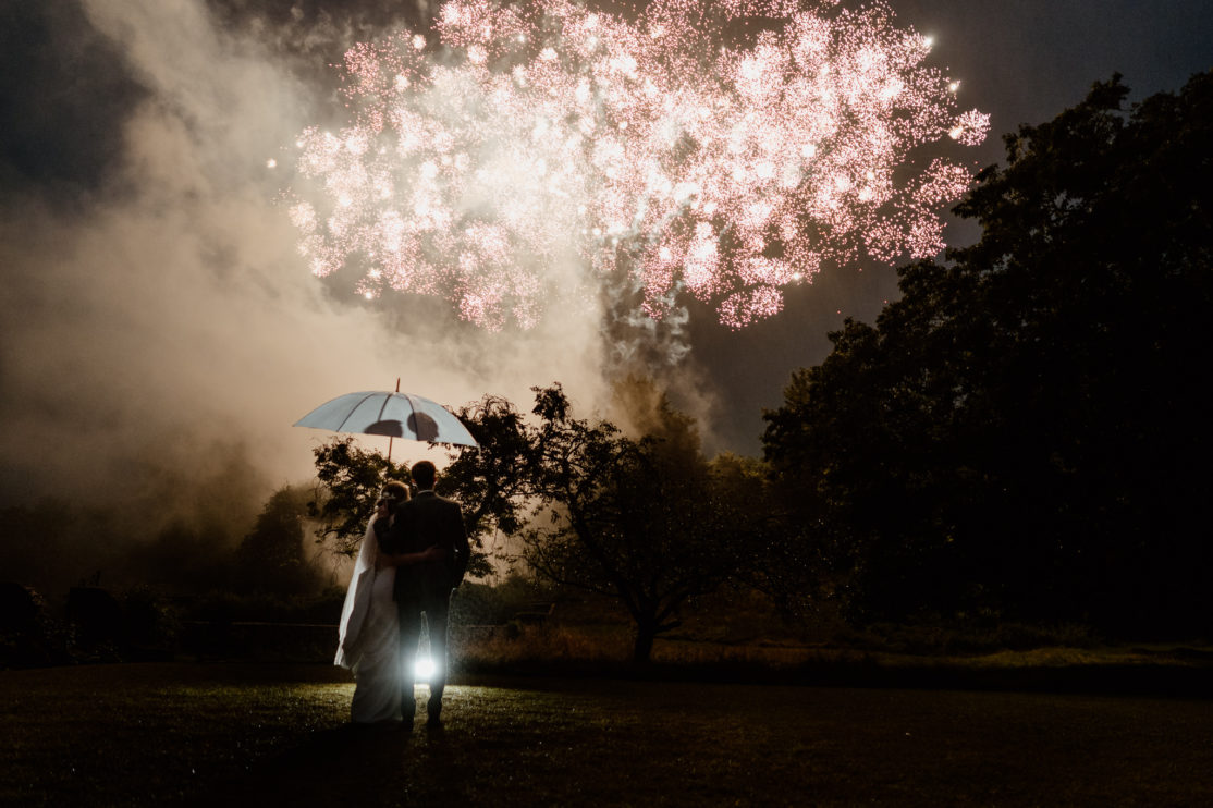 Fireworks at Seckford Hall in Suffolk