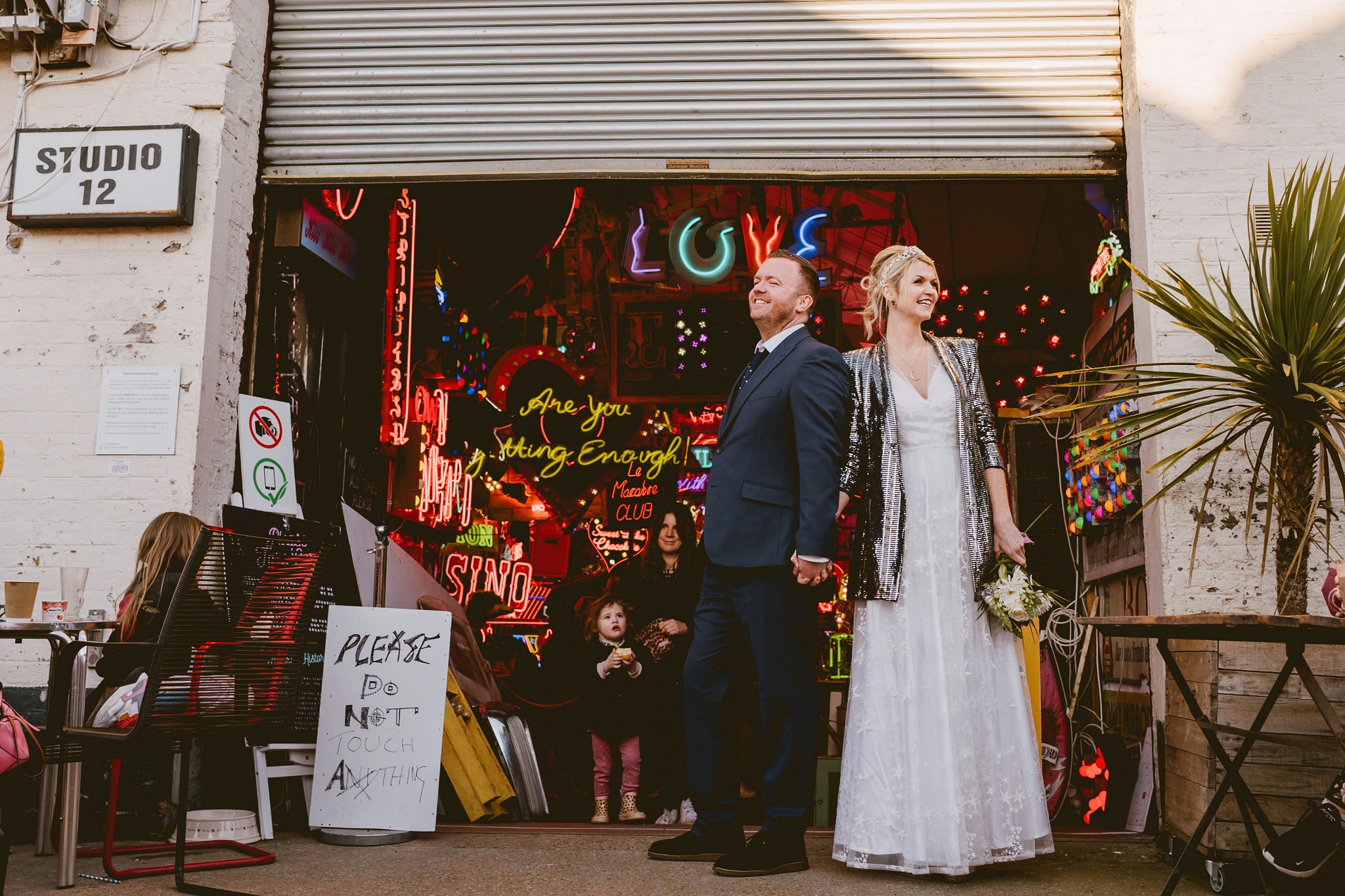 Super cool wedding at God's Own Junkyard - London Wedding Photography