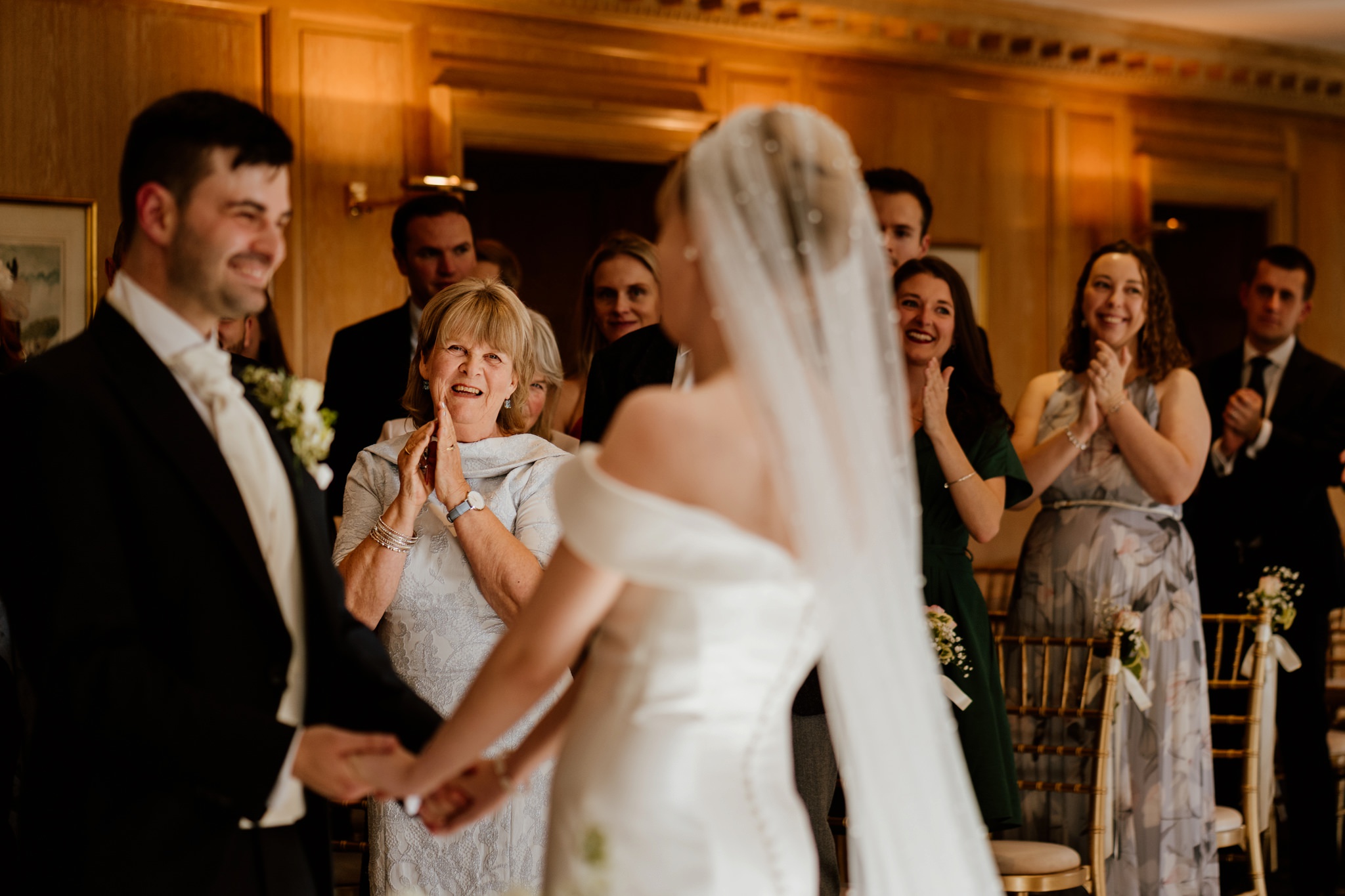 Just married reactions - Brocket Hall Wedding 
