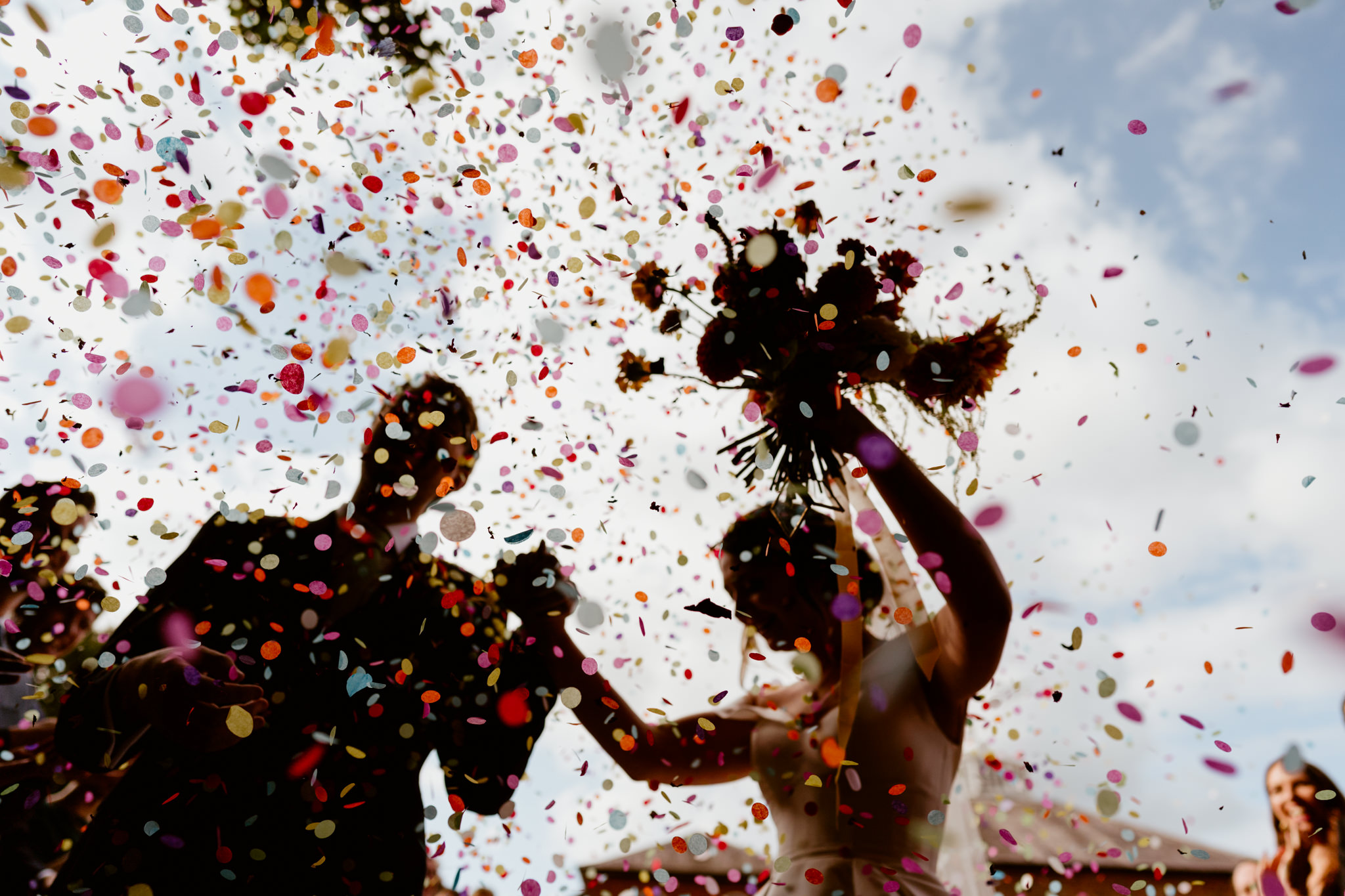 confetti chaos wedding
