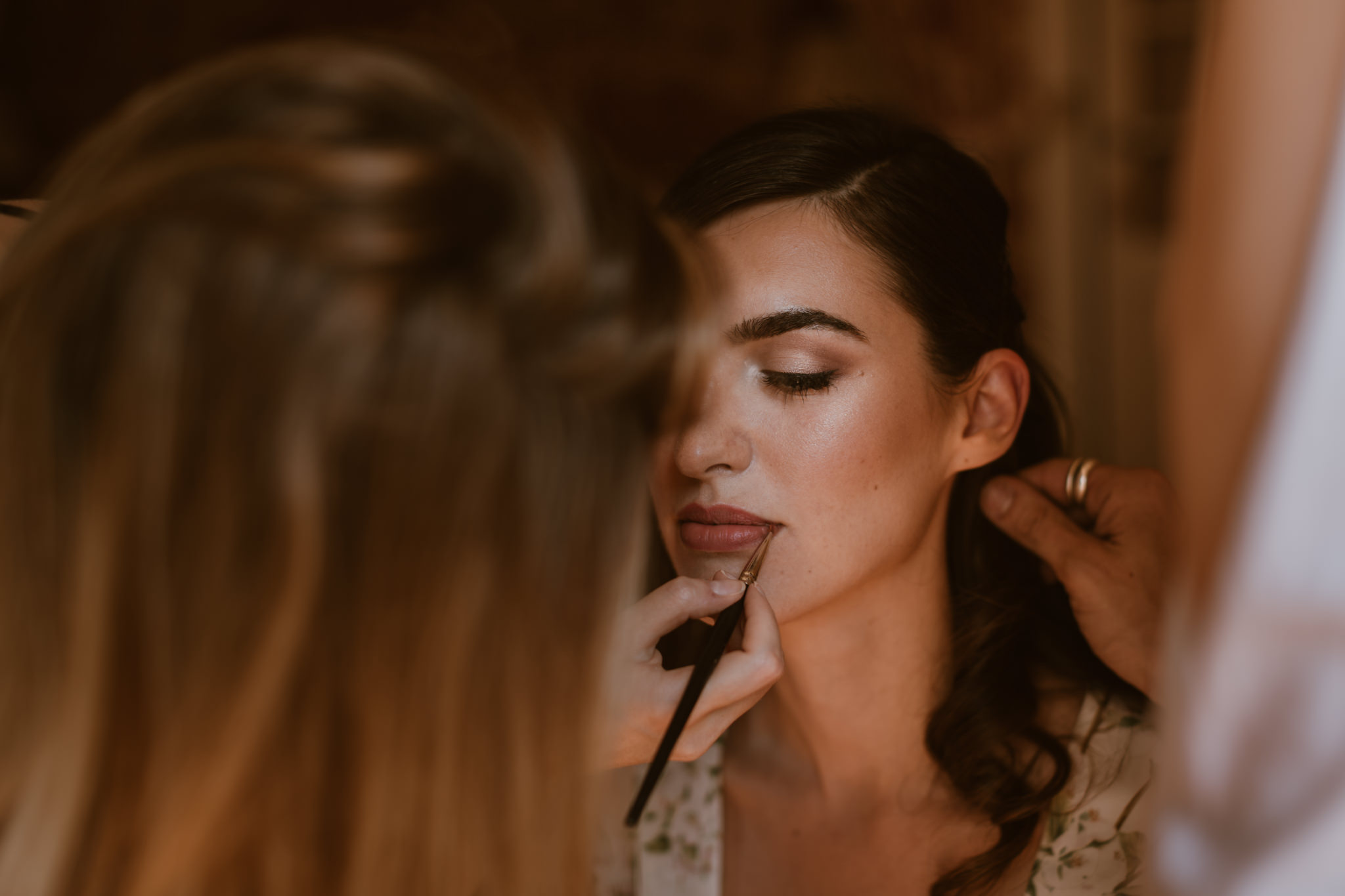 Bride getting readt ay Bastide Du Puget - Provence Wedding Photographer