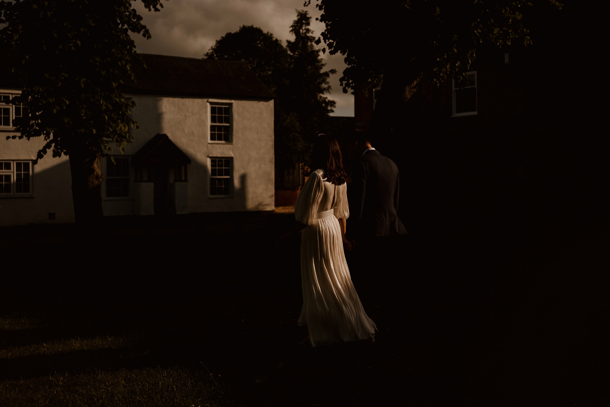 Light and shadow play - Fine Art Wedding Photojournalism London