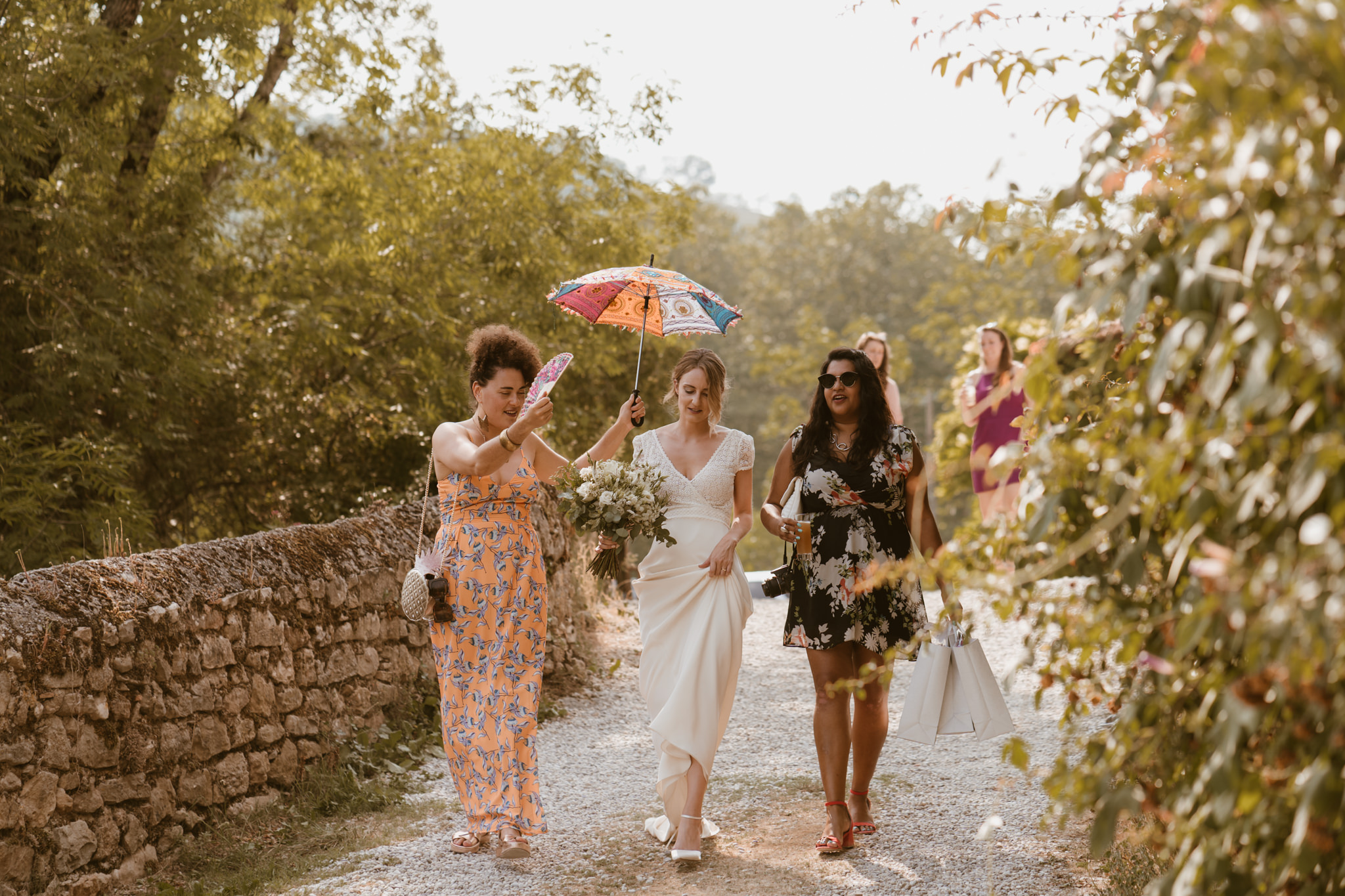 bride and friends - destination wedding photographer