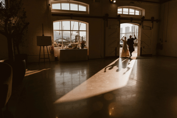 London wedding photographer at Trinity Buoy Wharf