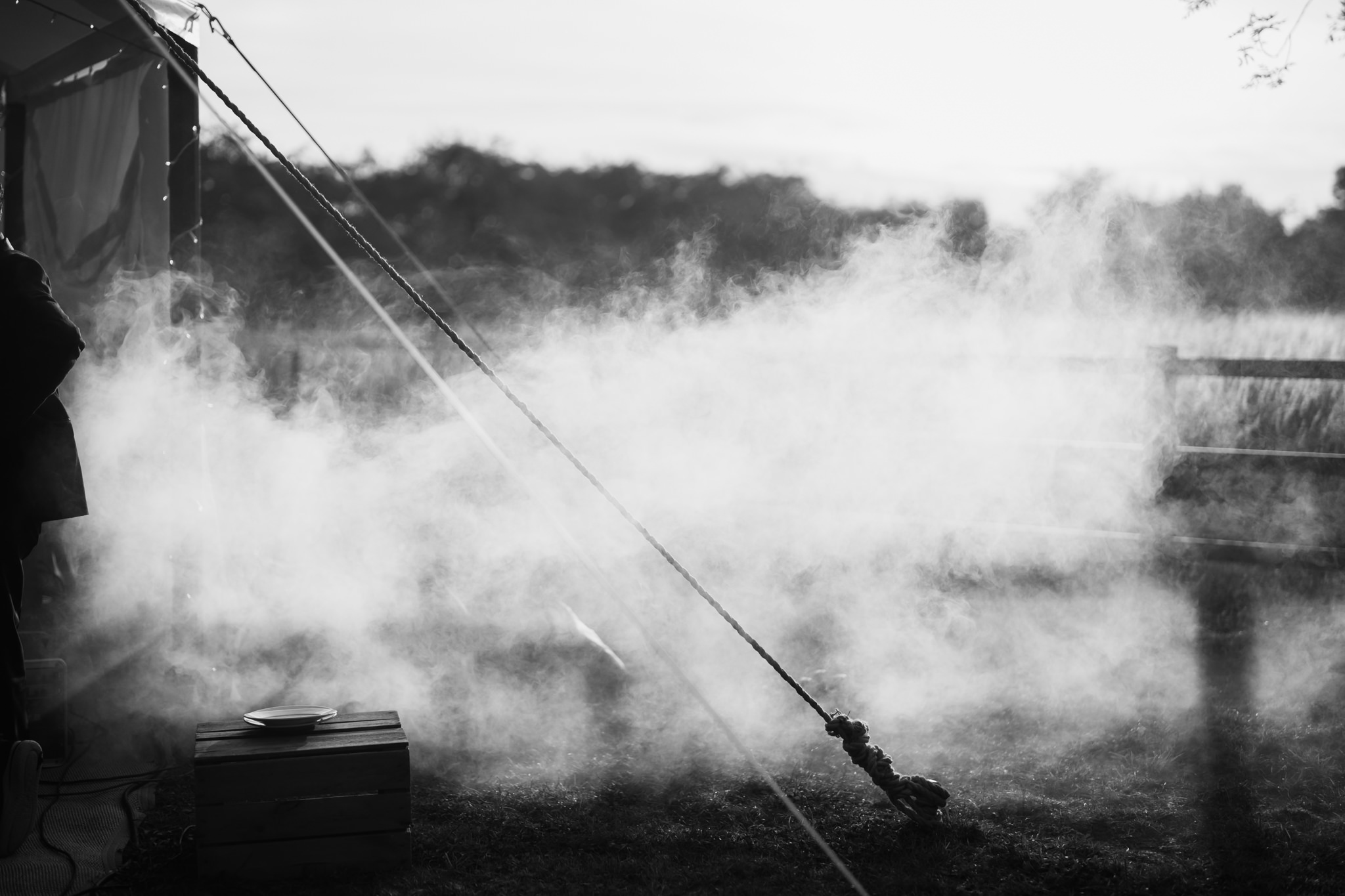 Smoke from DJ smoke machine - Bedfordshire Wedding Photographer