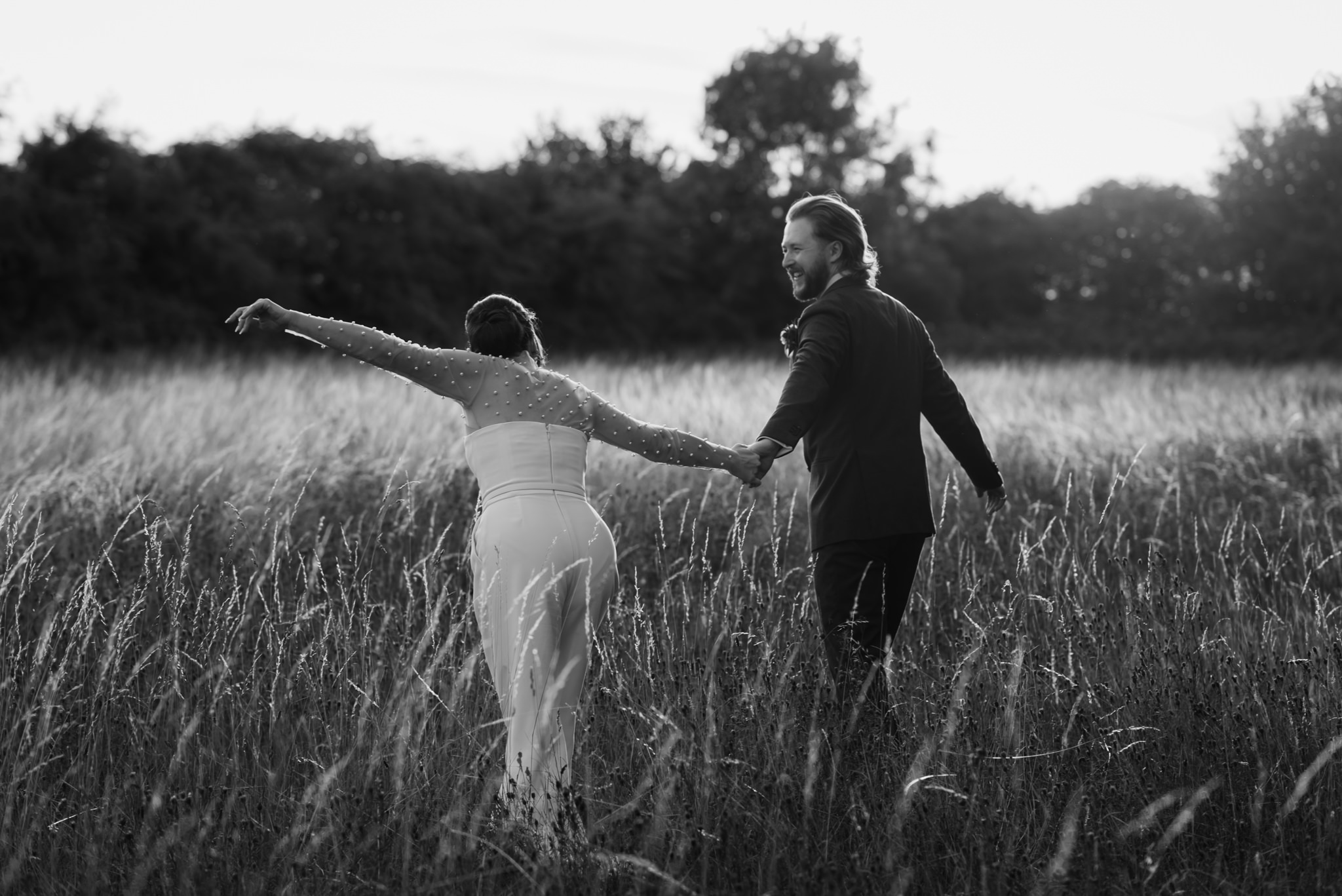 Couple in corn field - Bedfordshire Wedding Photographer