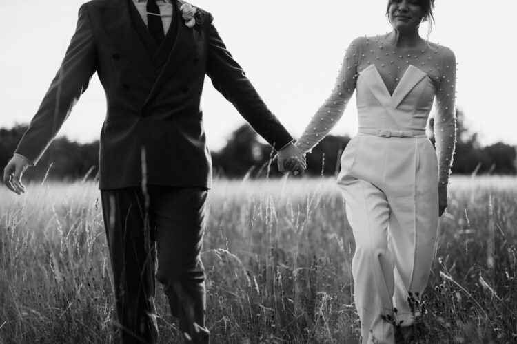 Couple in corn field - Bedfordshire Wedding Photographer
