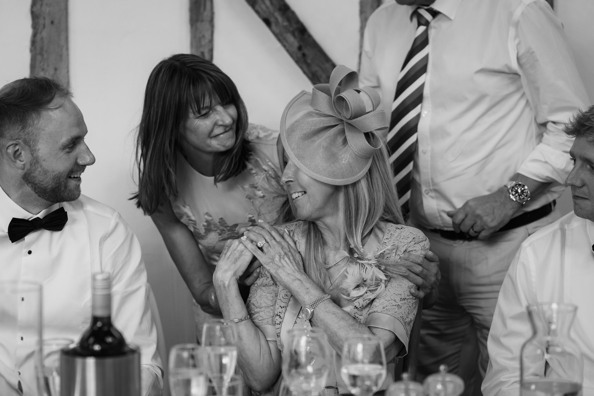 Tender wedding moment