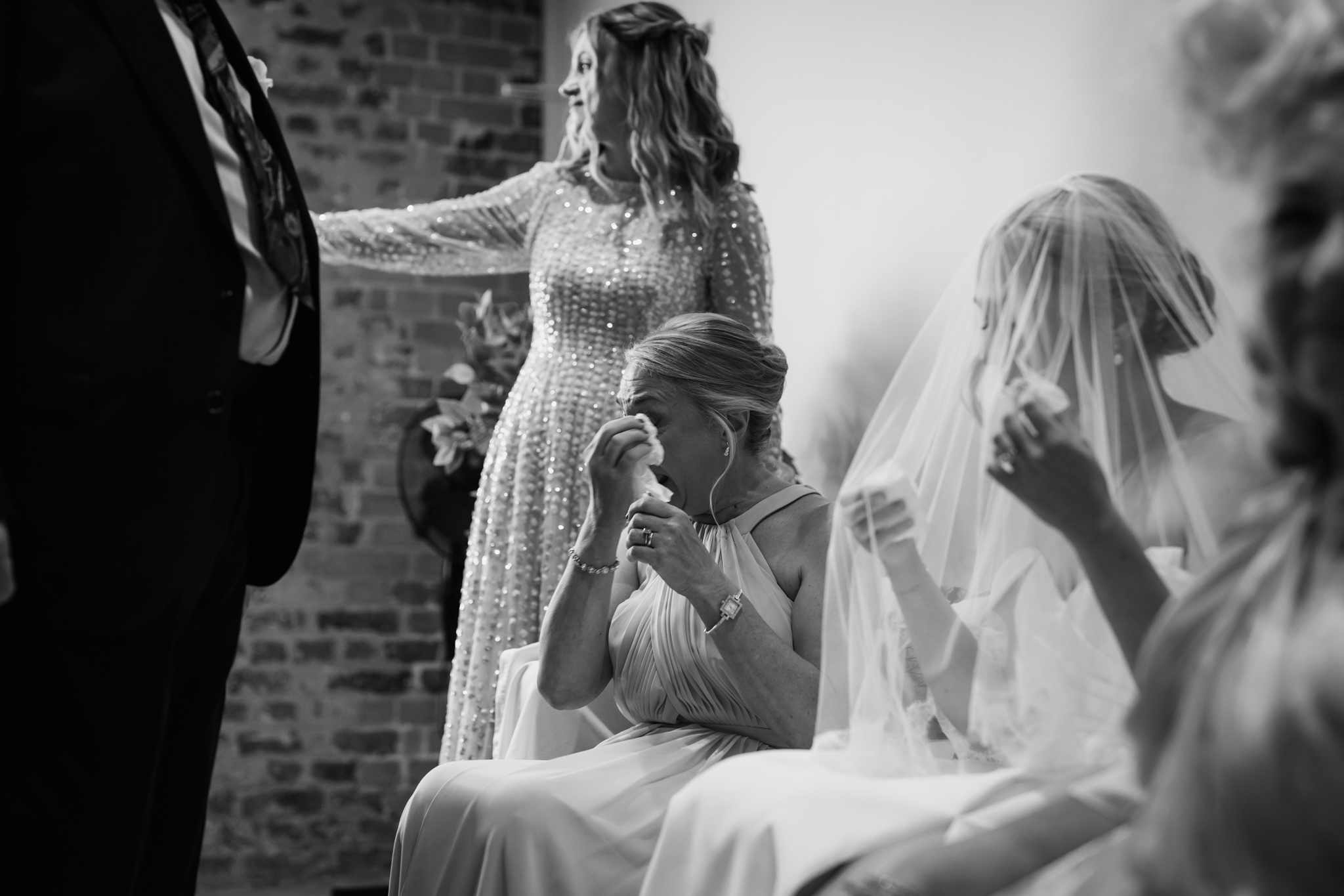 Tender wedding moments