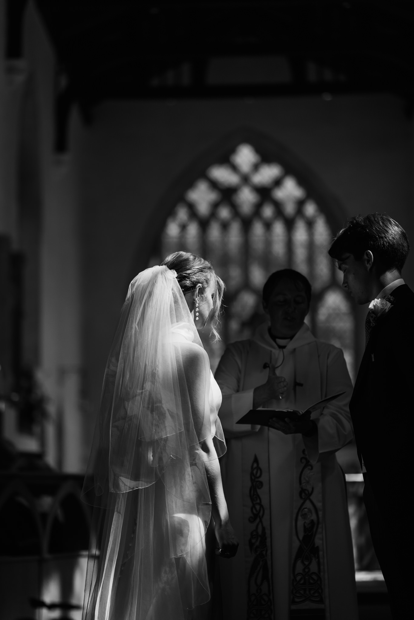 Bride in beautiful light - Hertfordshire Wedding Photographer