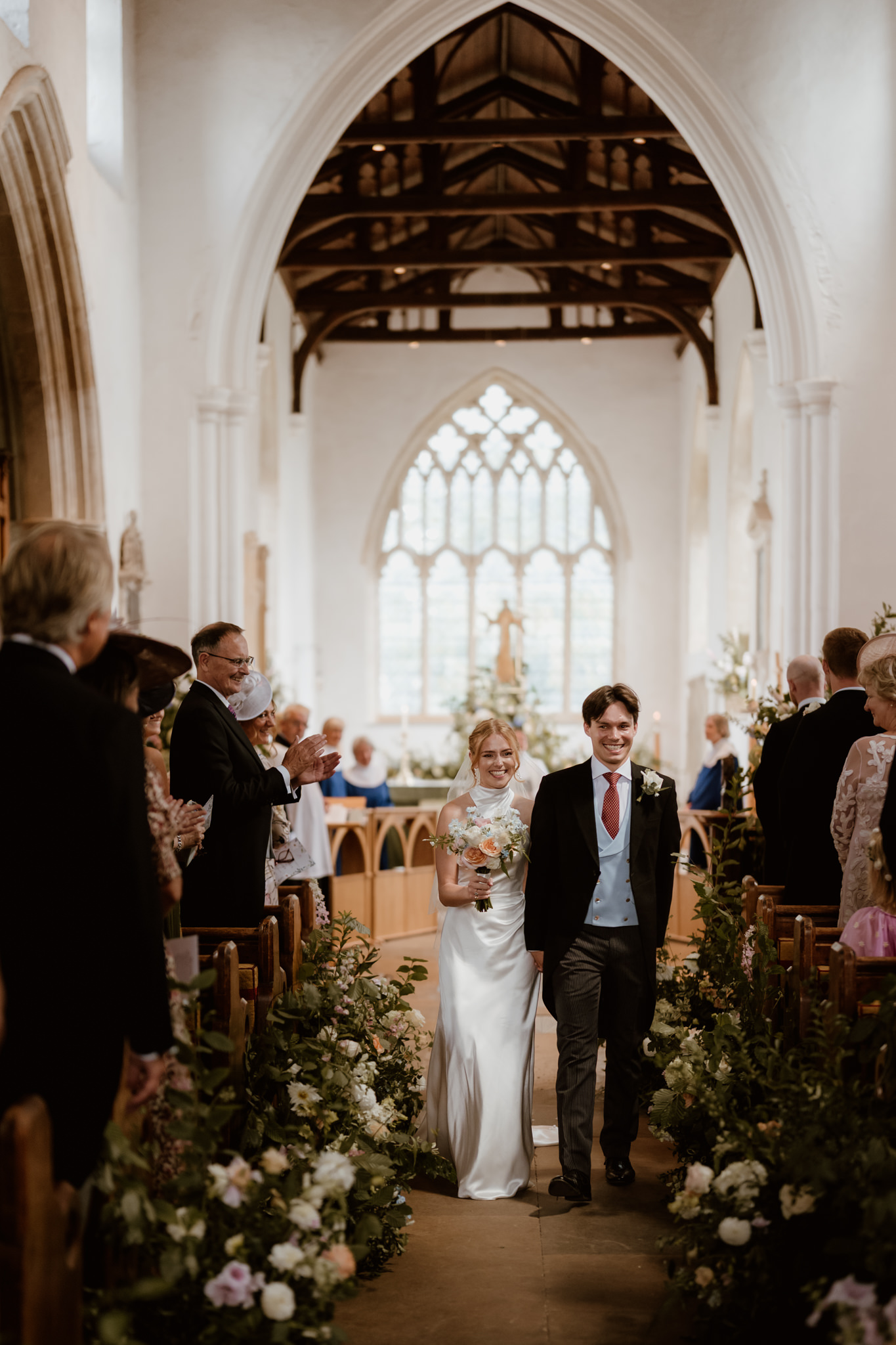 Just married at Ashwell Church - Hertfordshire wedding